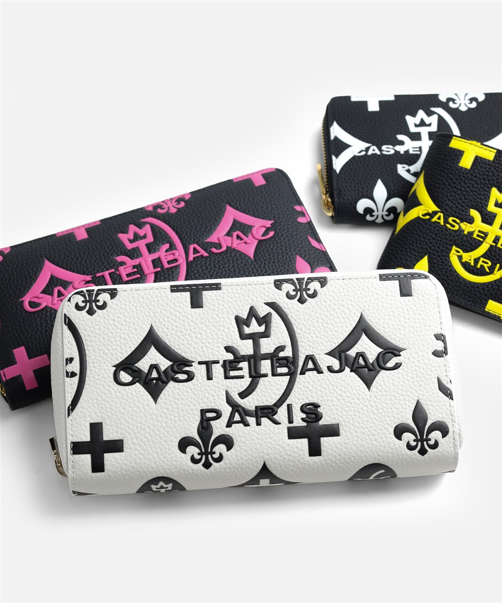 カステルバジャック クレア ラウンドファスナー長財布 カード段36