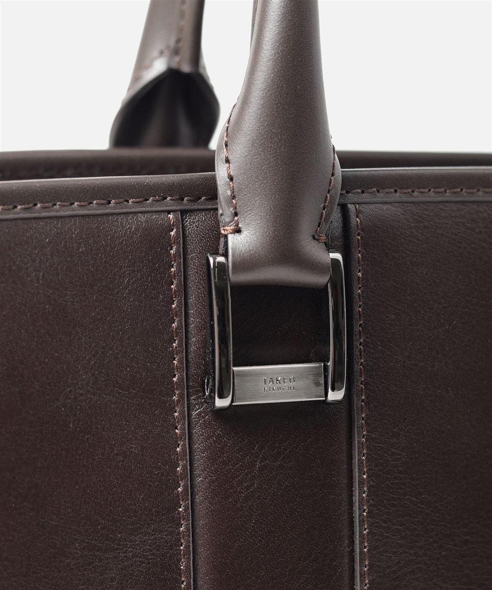 タケオキクチ ボルトン レザービジネスバッグ A4