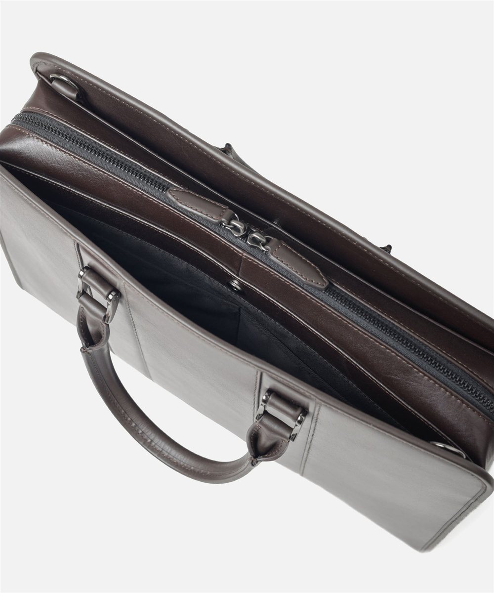 タケオキクチ ボルトン レザービジネスバッグ B4