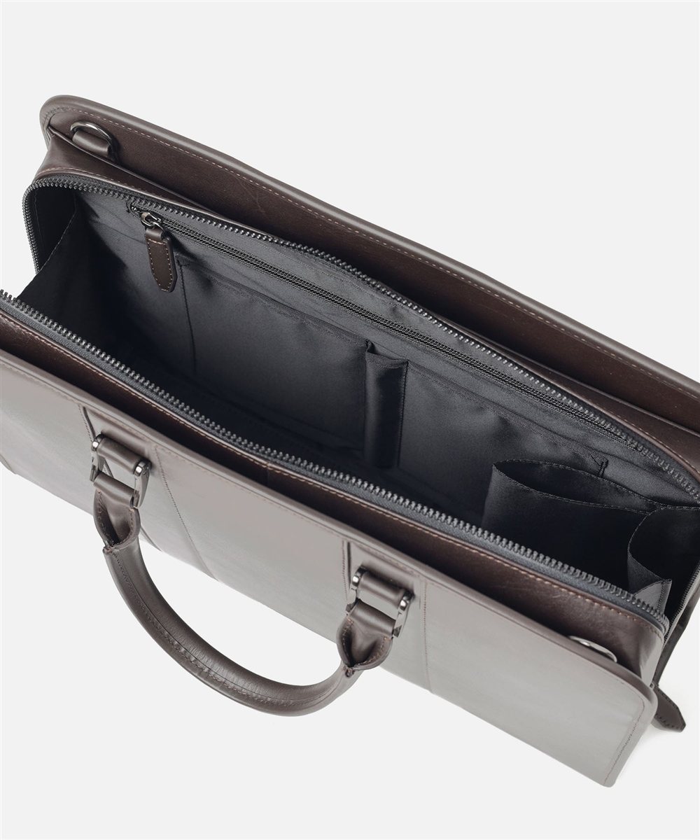 タケオキクチ ボルトン レザービジネスバッグ B4