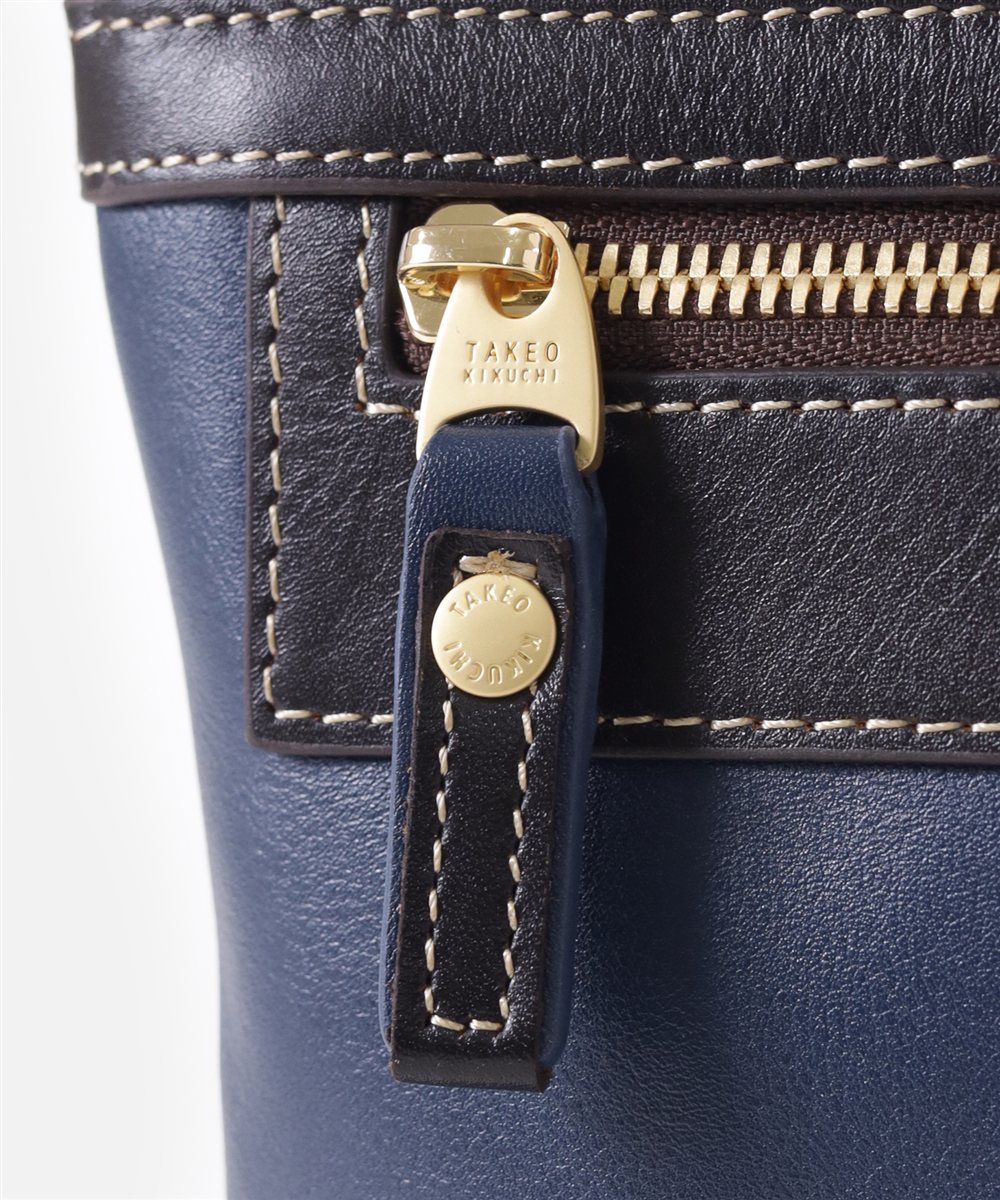 タケオキクチ マンチェスター レザーミニショルダーバッグ