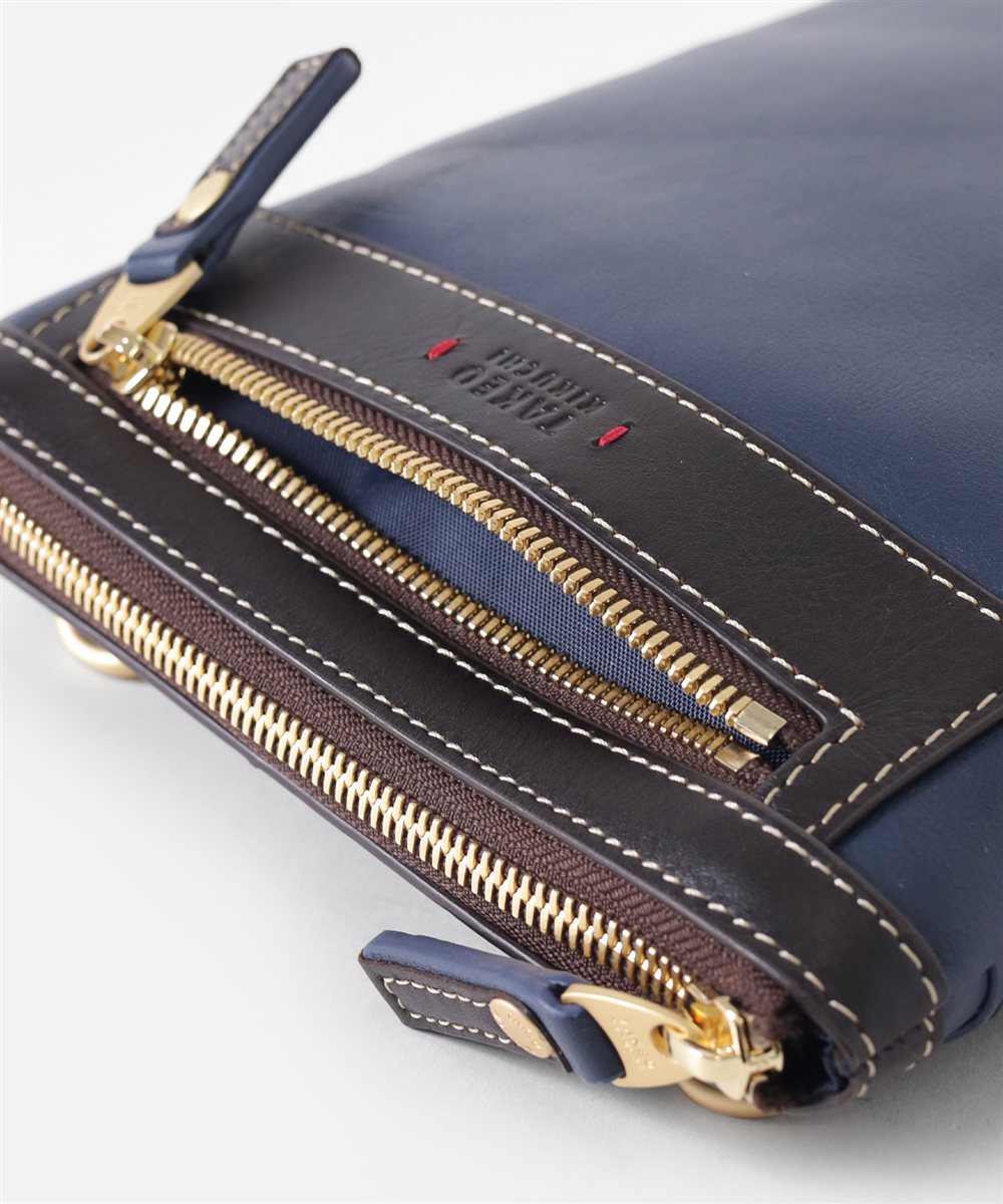 タケオキクチ マンチェスター レザーミニショルダーバッグ