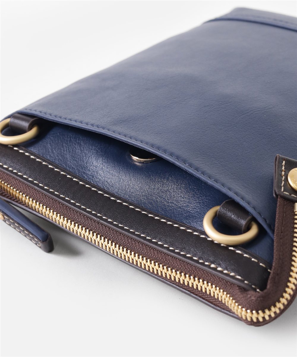 タケオキクチ マンチェスター レザーミニショルダーバッグ