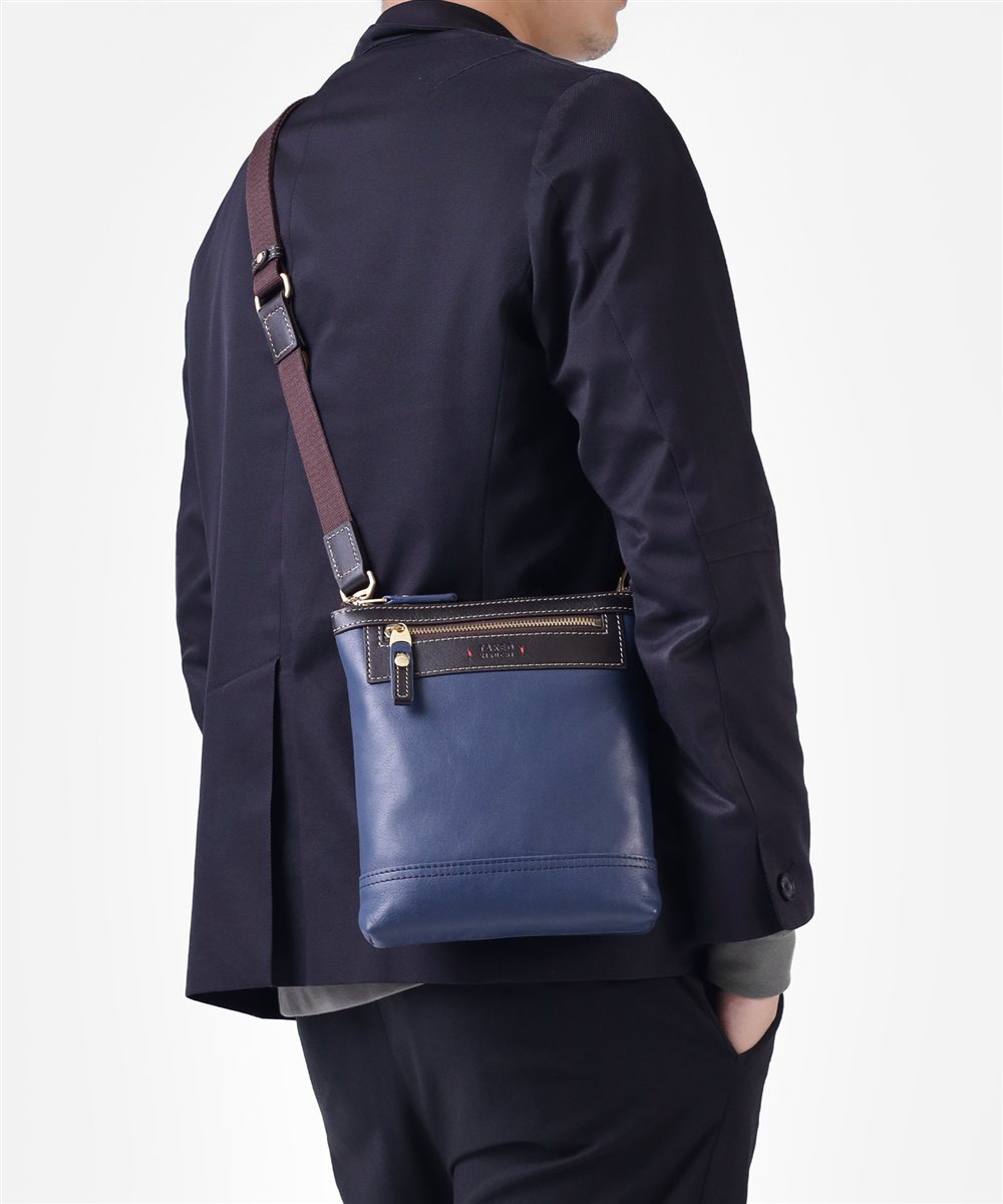 タケオキクチ マンチェスター レザーミニショルダーバッグ