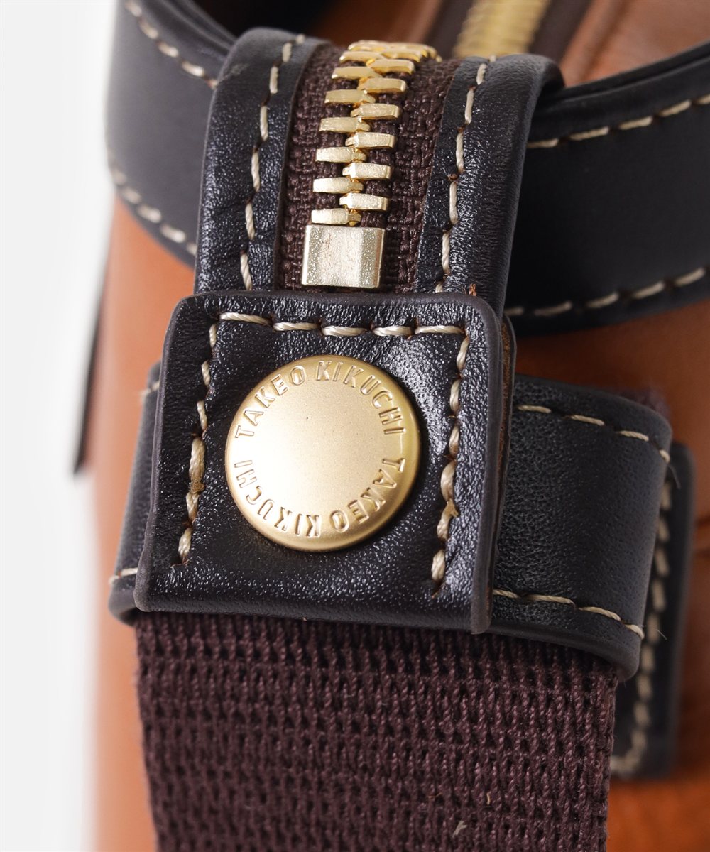 タケオキクチ マンチェスター レザーショルダーバッグ B5