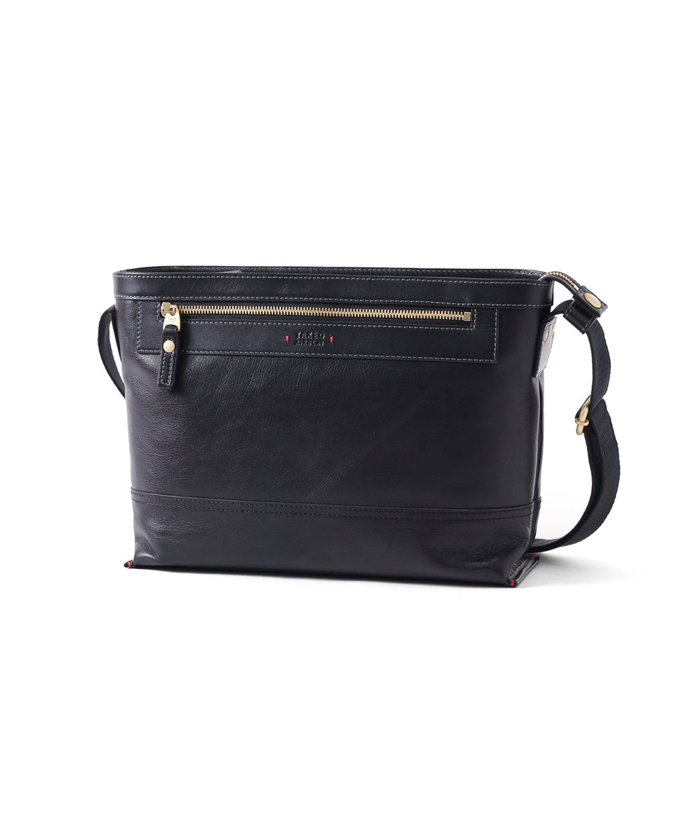 タケオキクチ マンチェスター レザーショルダーバッグ B5