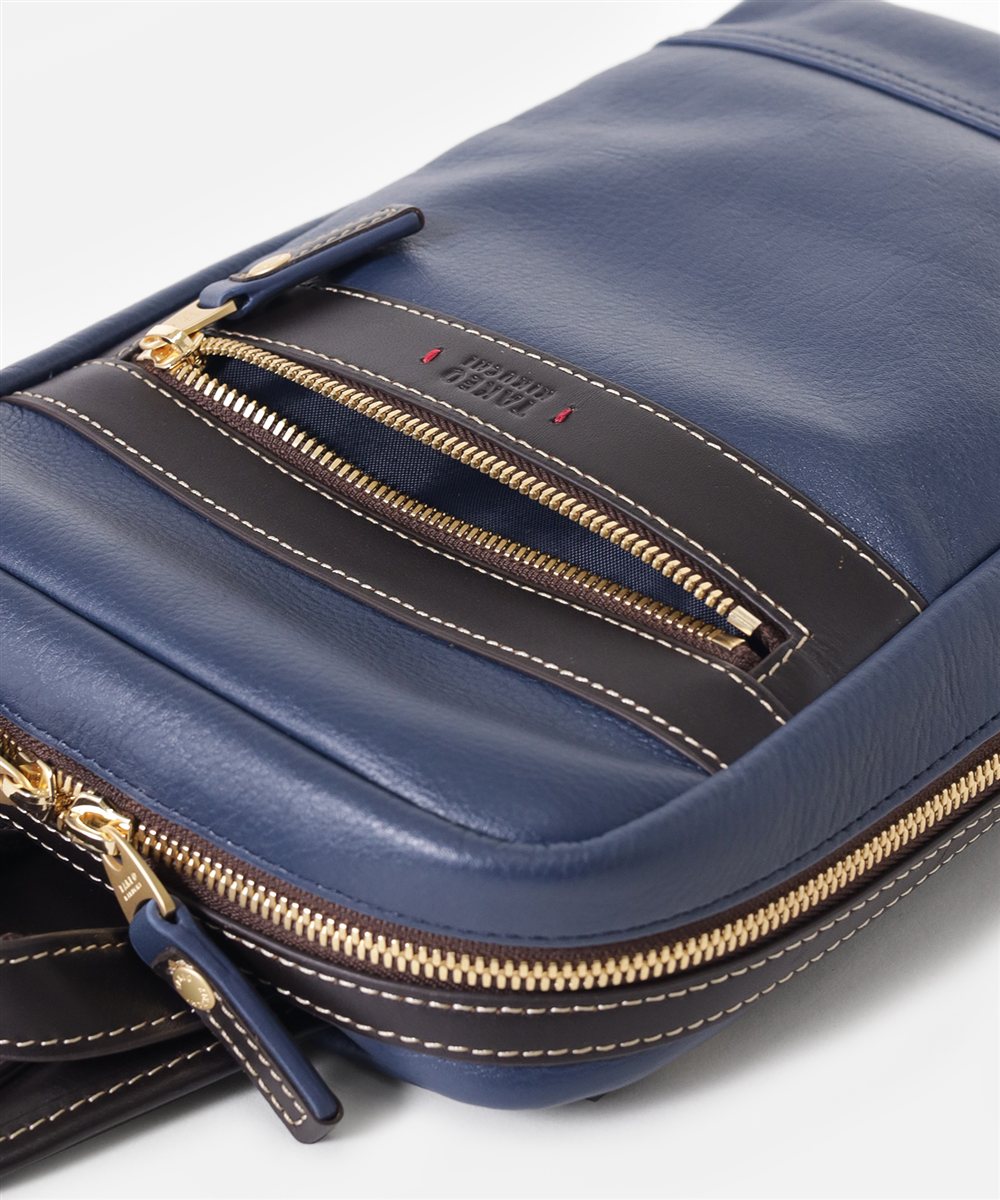 タケオキクチ マンチェスター レザーワンショルダーバッグ