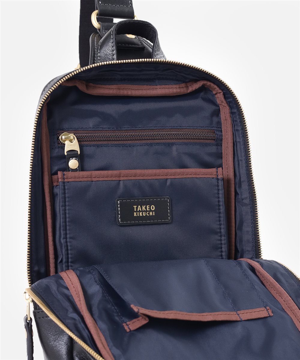 タケオキクチ マンチェスター レザーワンショルダーバッグ