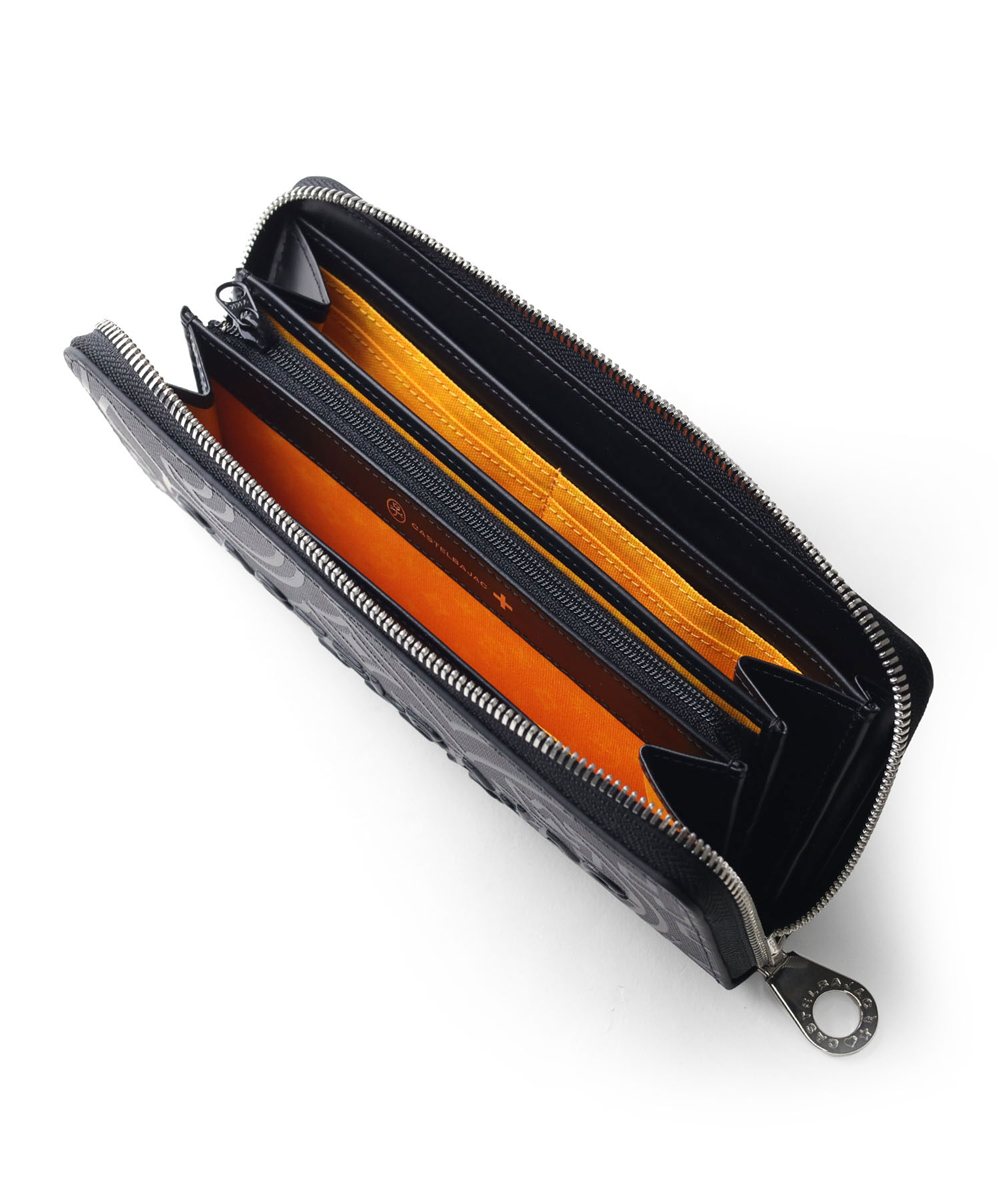 カステルバジャック ミカ ラウンドファスナー長財布 カード段12