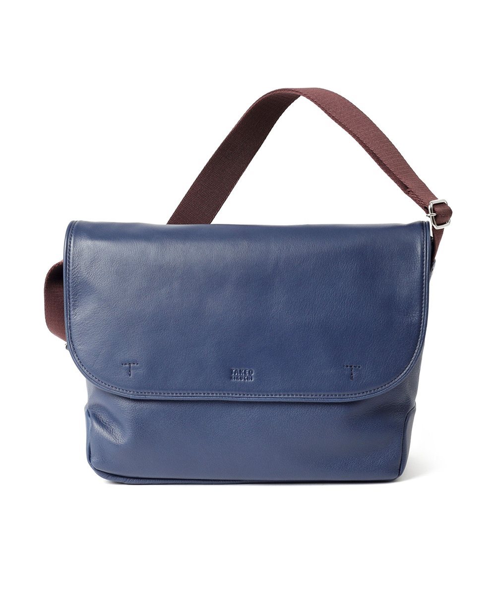 タケオキクチ フィル レザーショルダーバッグ B5