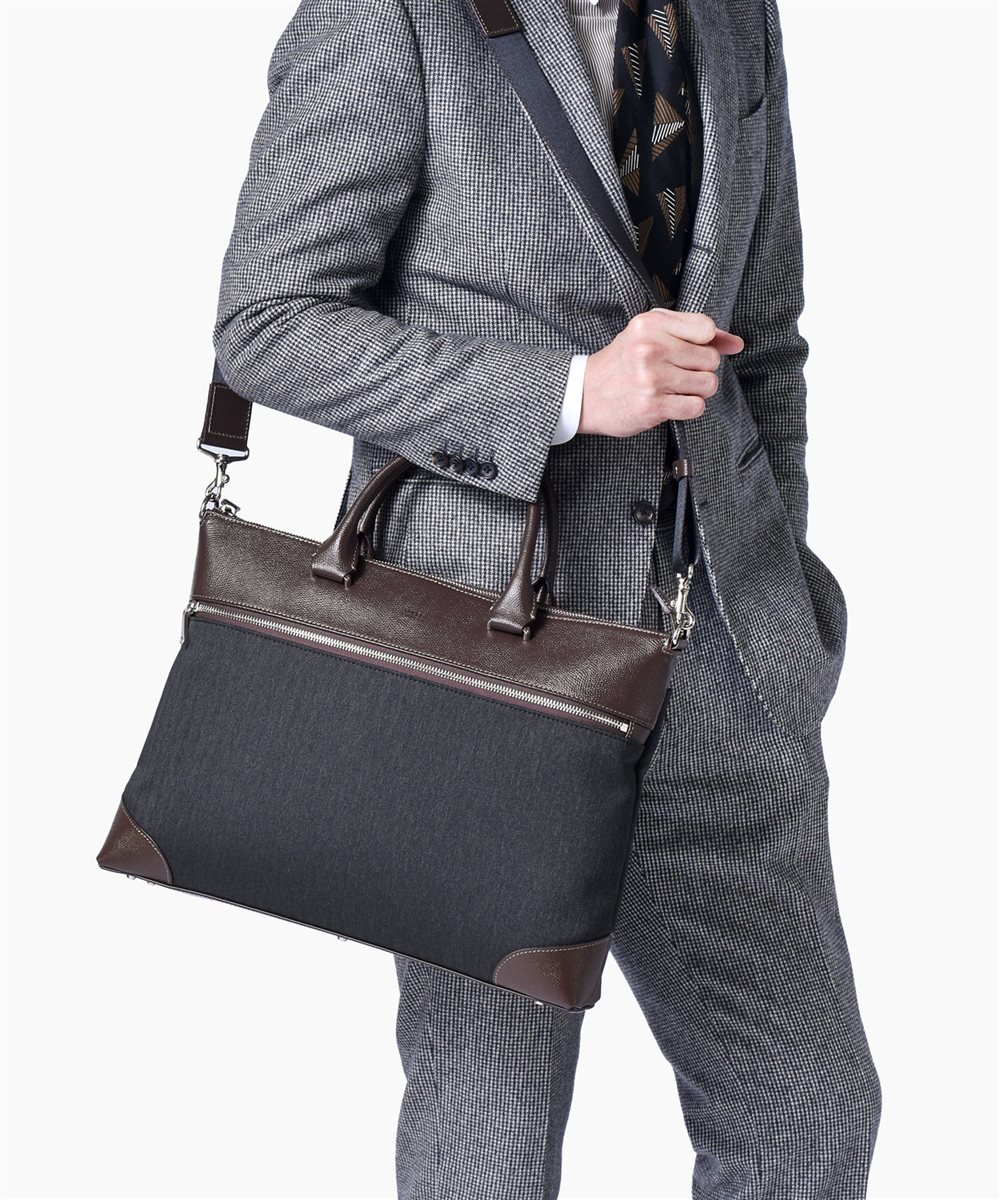 タケオキクチ スリー ビジネスバッグ B4 薄マチ