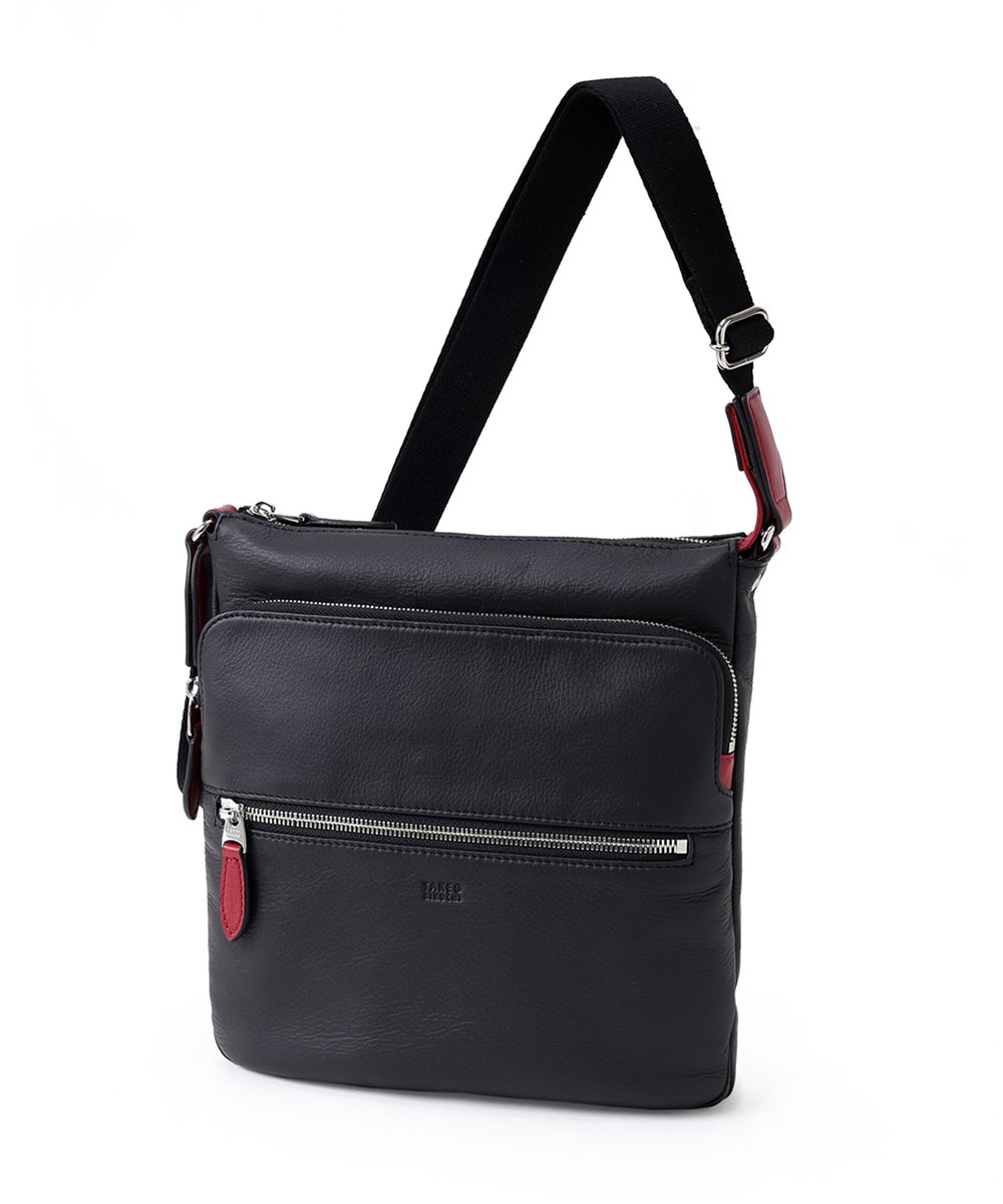 タケオキクチ ソバージュ レザーショルダーバッグ B5