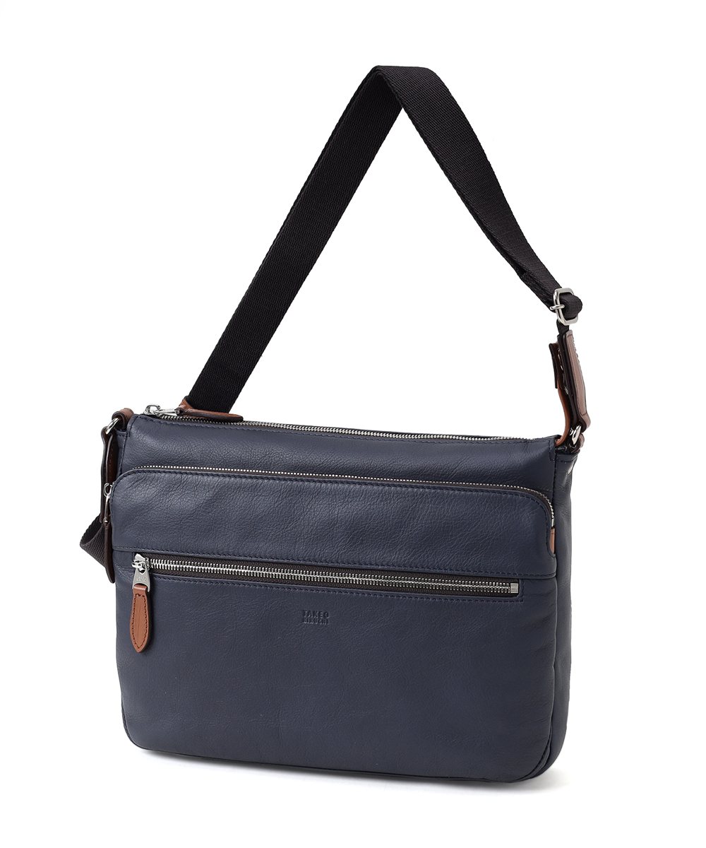 タケオキクチ ソバージュ レザーショルダーバッグ B5