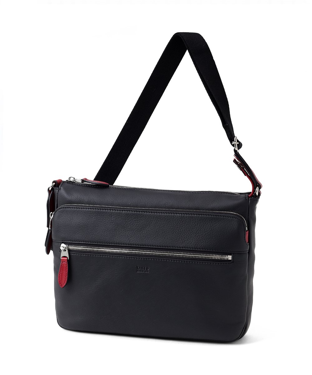 タケオキクチ ソバージュ レザーショルダーバッグ B5