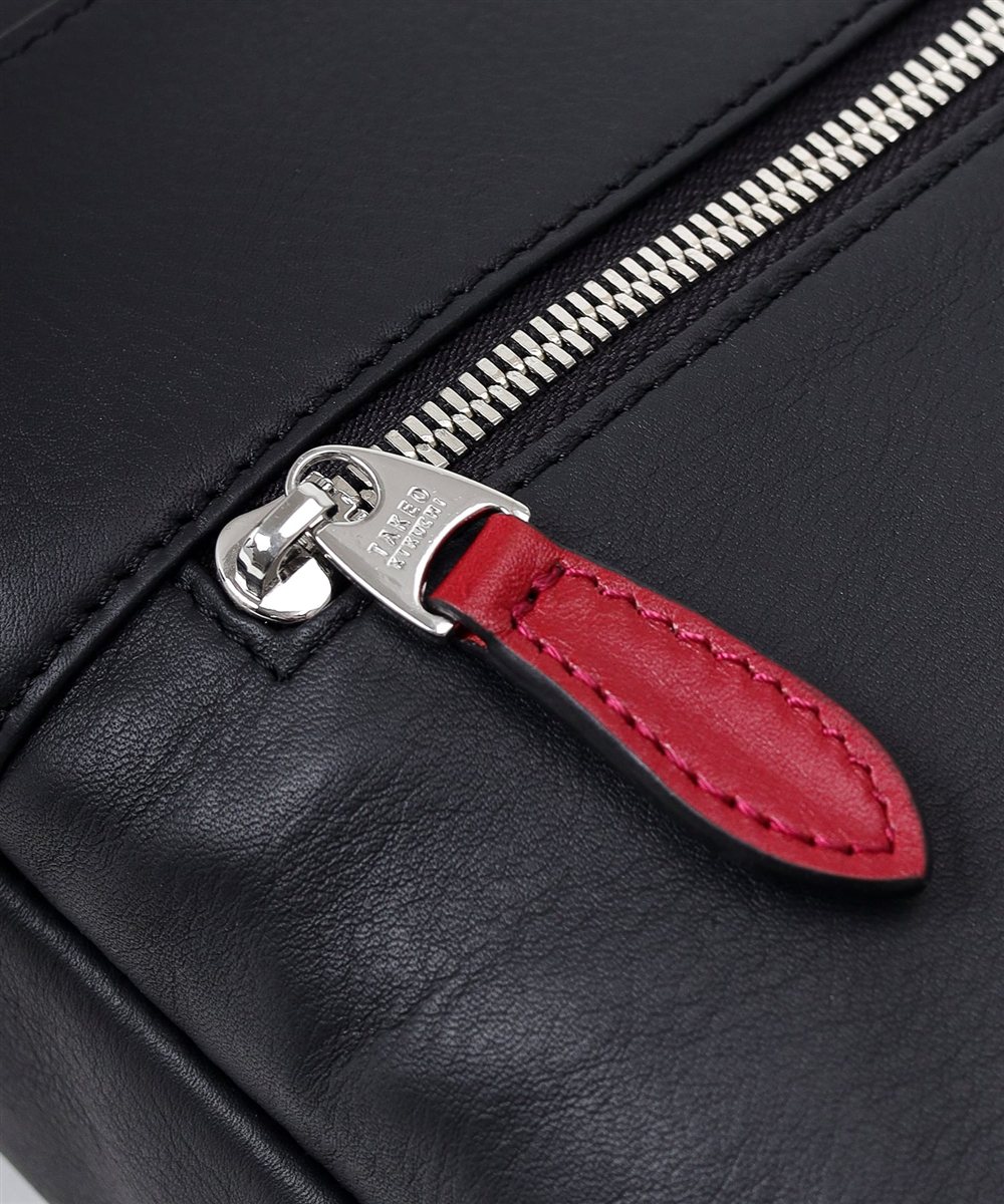 タケオキクチ ソバージュ レザーショルダーバッグ B5