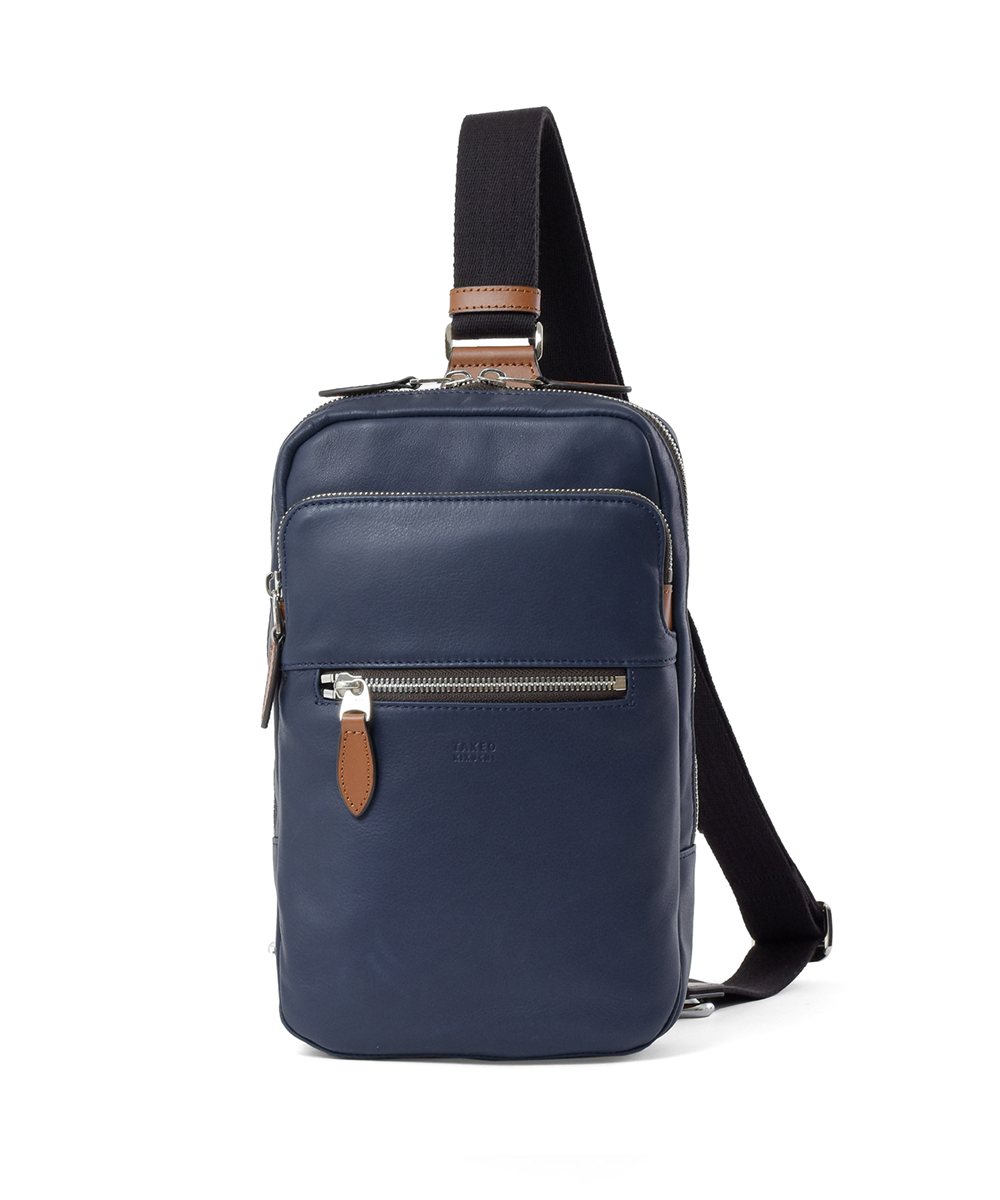 タケオキクチ ソバージュ レザーワンショルダーバッグ