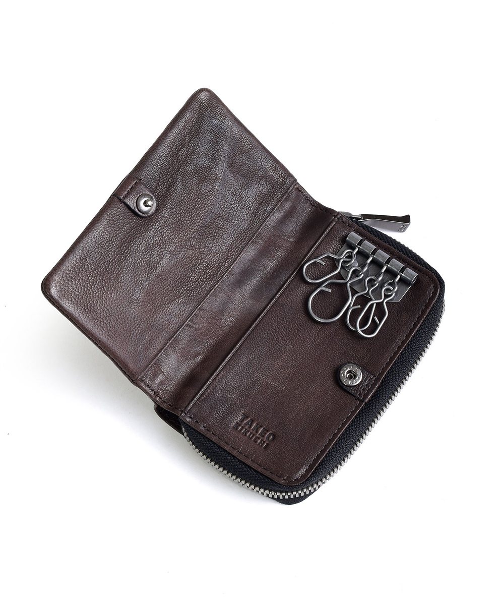 タケオキクチ オイスター 小銭入れ兼用キーケース