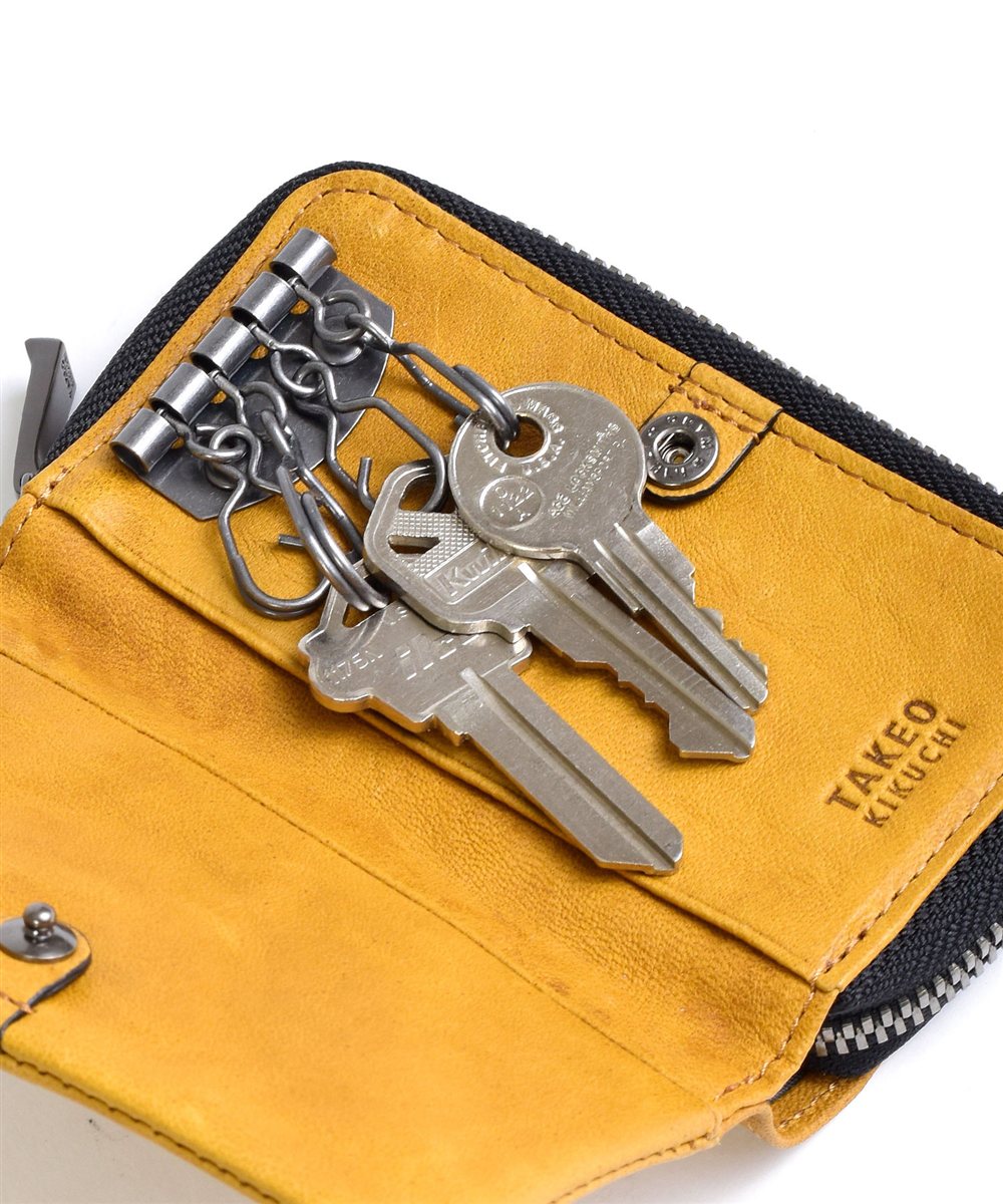 タケオキクチ オイスター 小銭入れ兼用キーケース