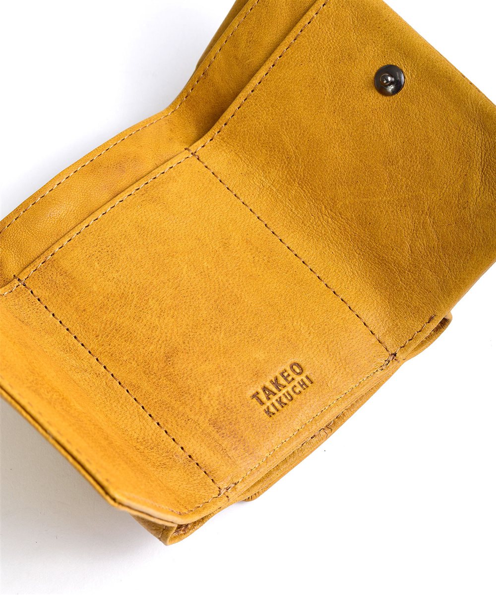 タケオキクチ オイスター 三つ折り財布 カード段5