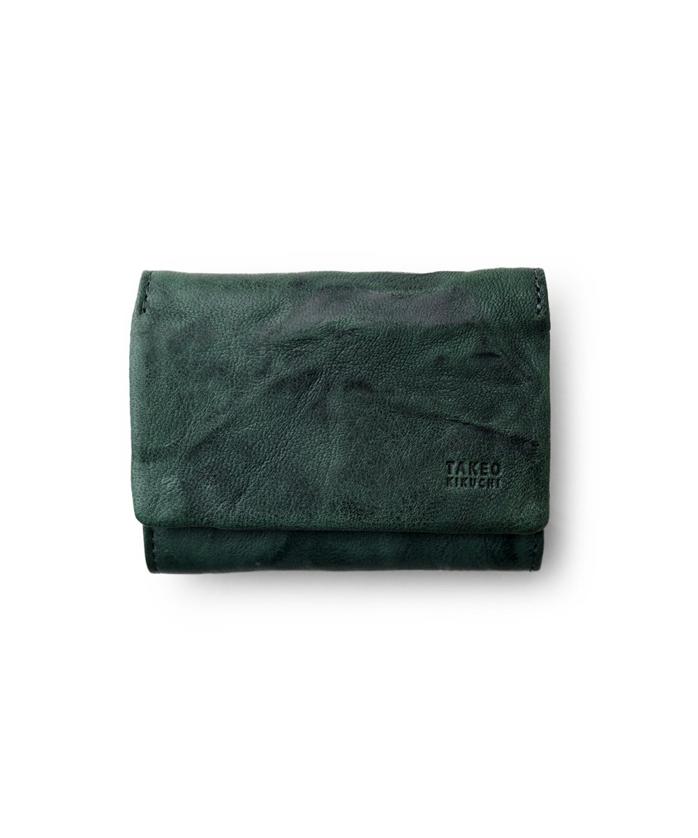 タケオキクチ オイスター 三つ折り財布 カード段5