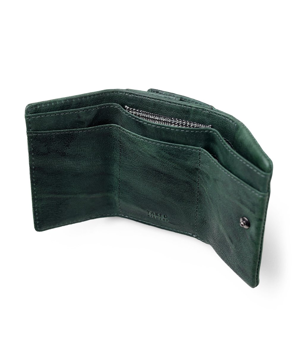 タケオキクチ オイスター 三つ折り財布 カード段5