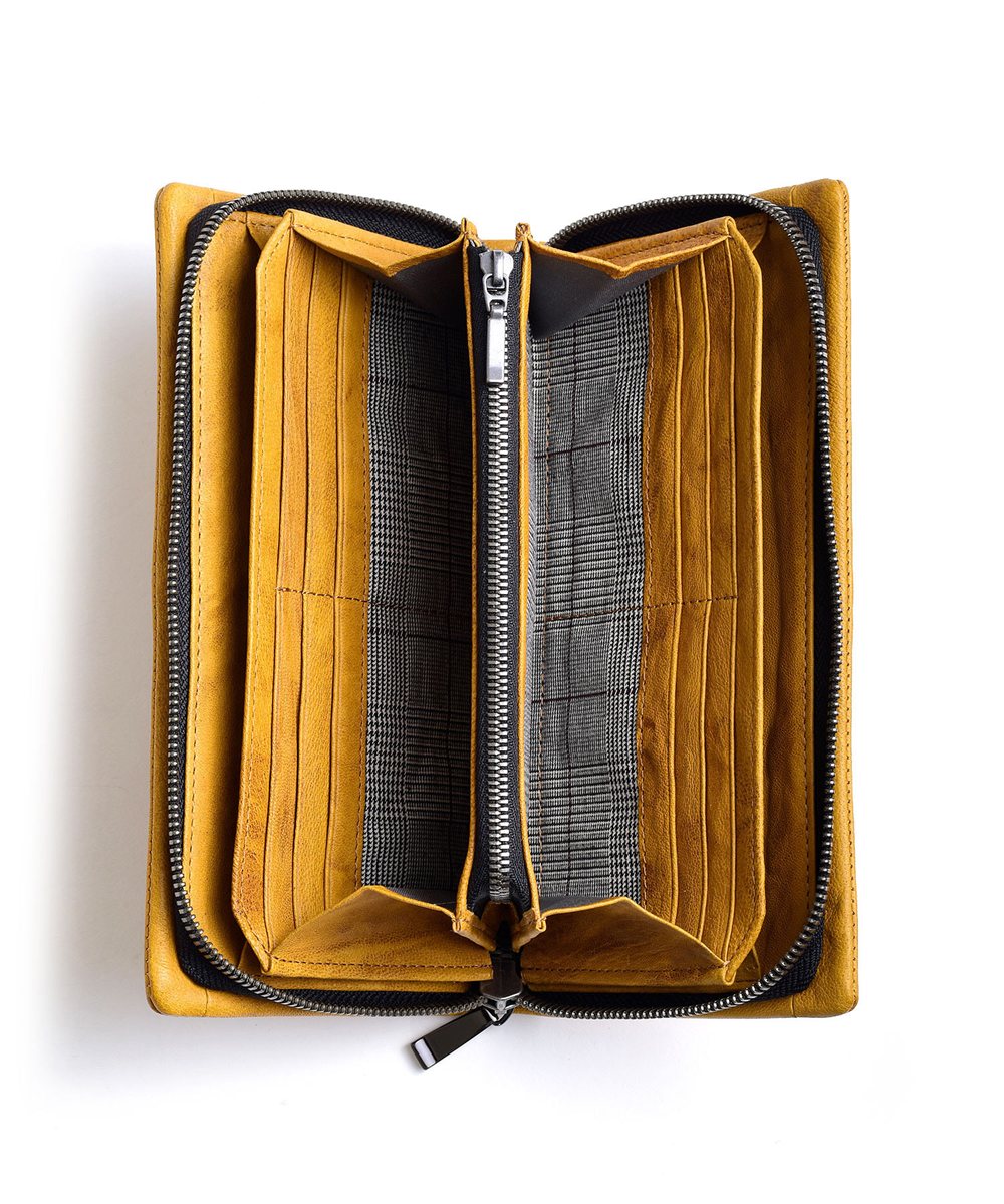 タケオキクチ オイスター ラウンドファスナー長財布 カード段13