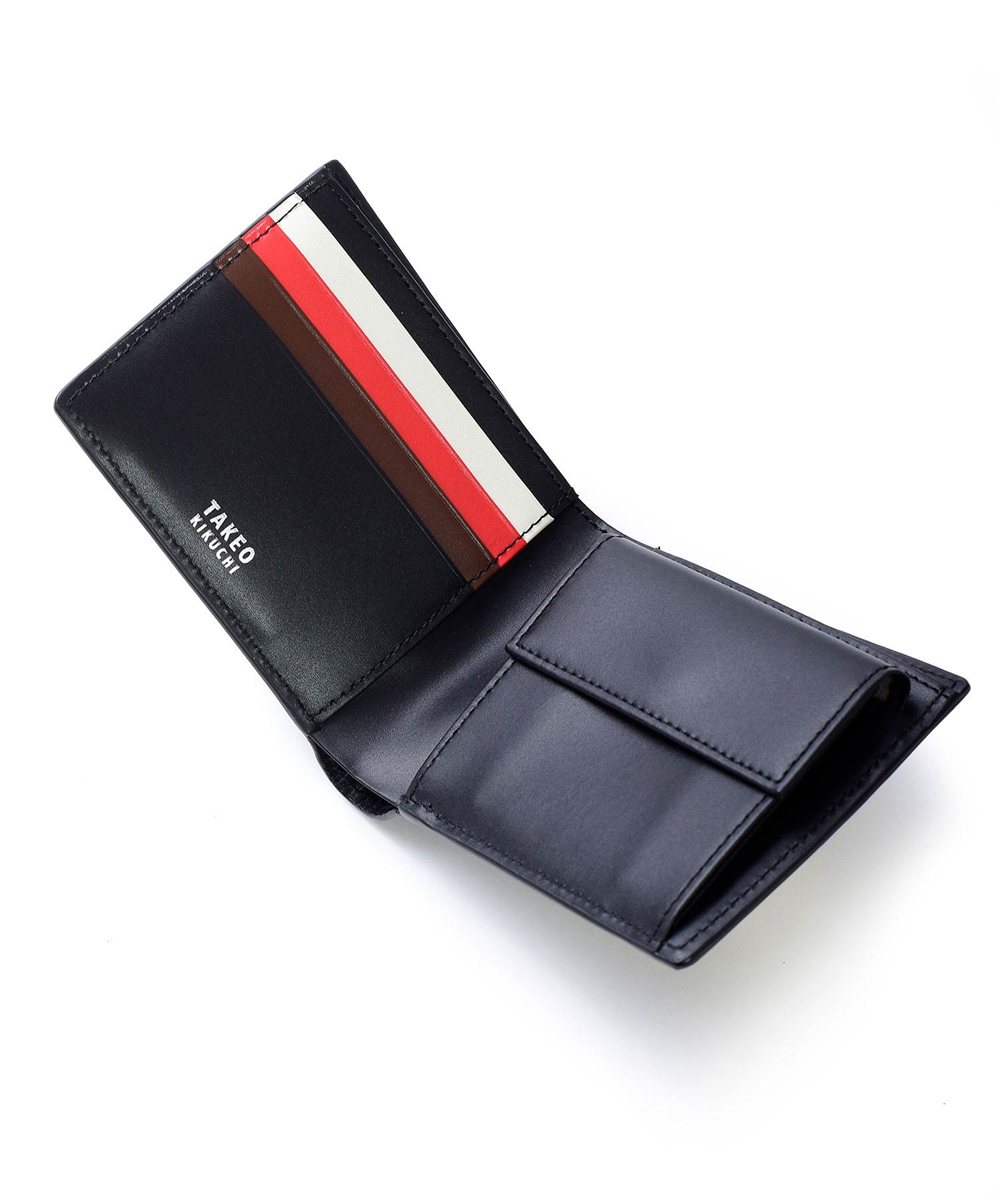 タケオキクチ シグマ 二つ折り財布 カード段4