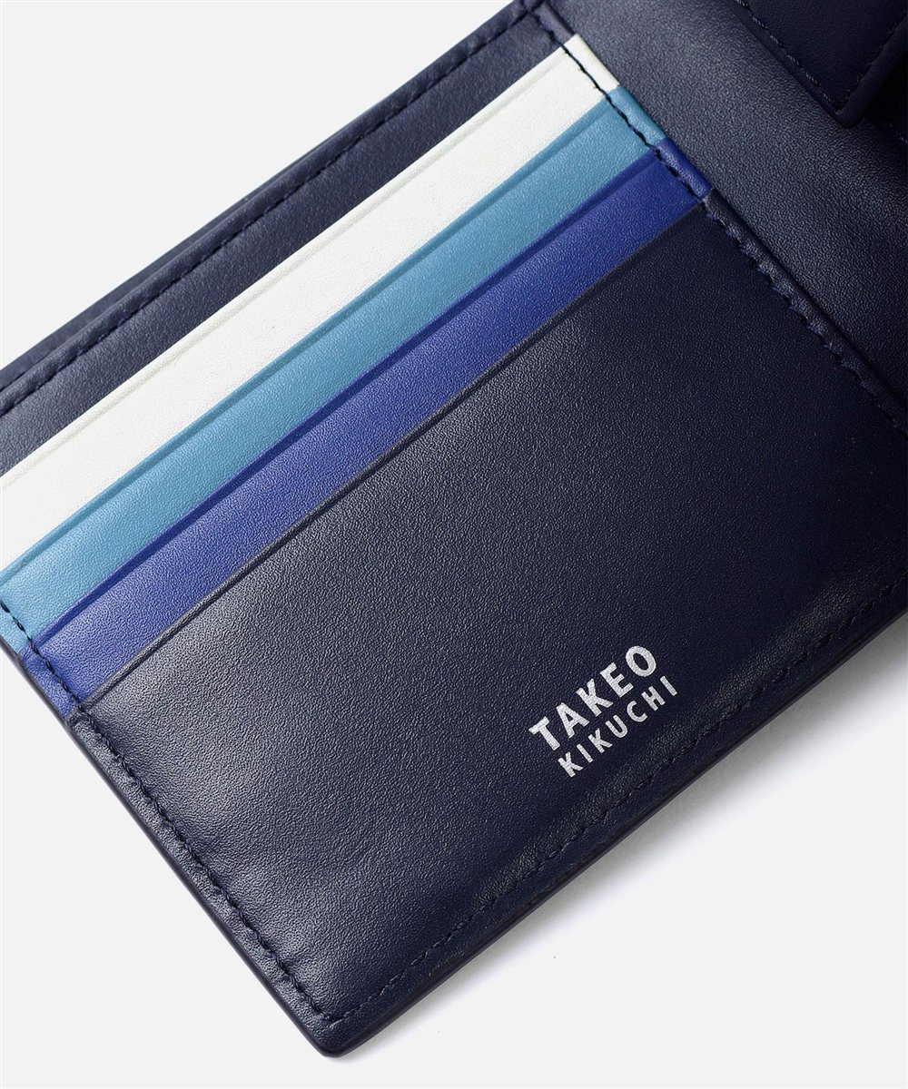 タケオキクチ シグマ 二つ折り財布 カード段4