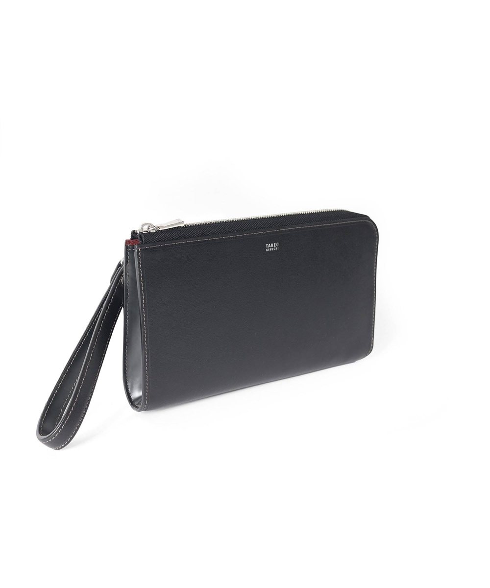 タケオキクチ マックス レザークラッチバッグ ミニ