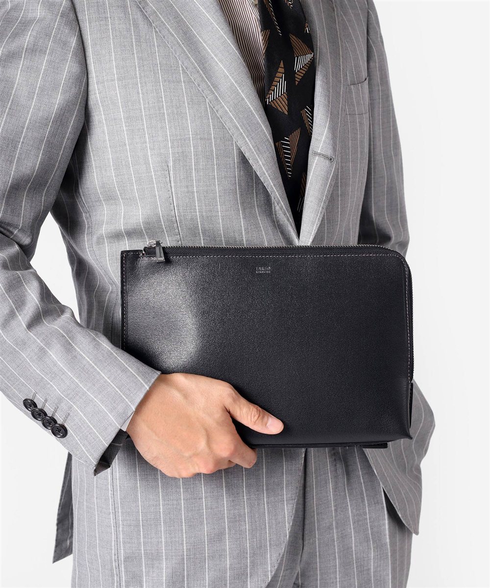 タケオキクチ マックス レザークラッチバッグ