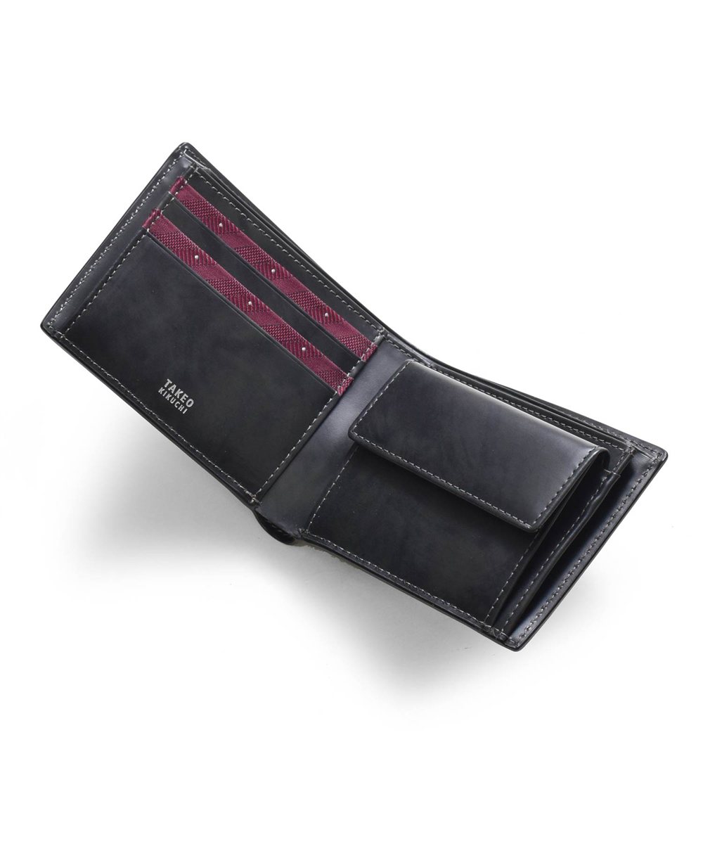 タケオキクチ マックス 二つ折り財布 カード段8