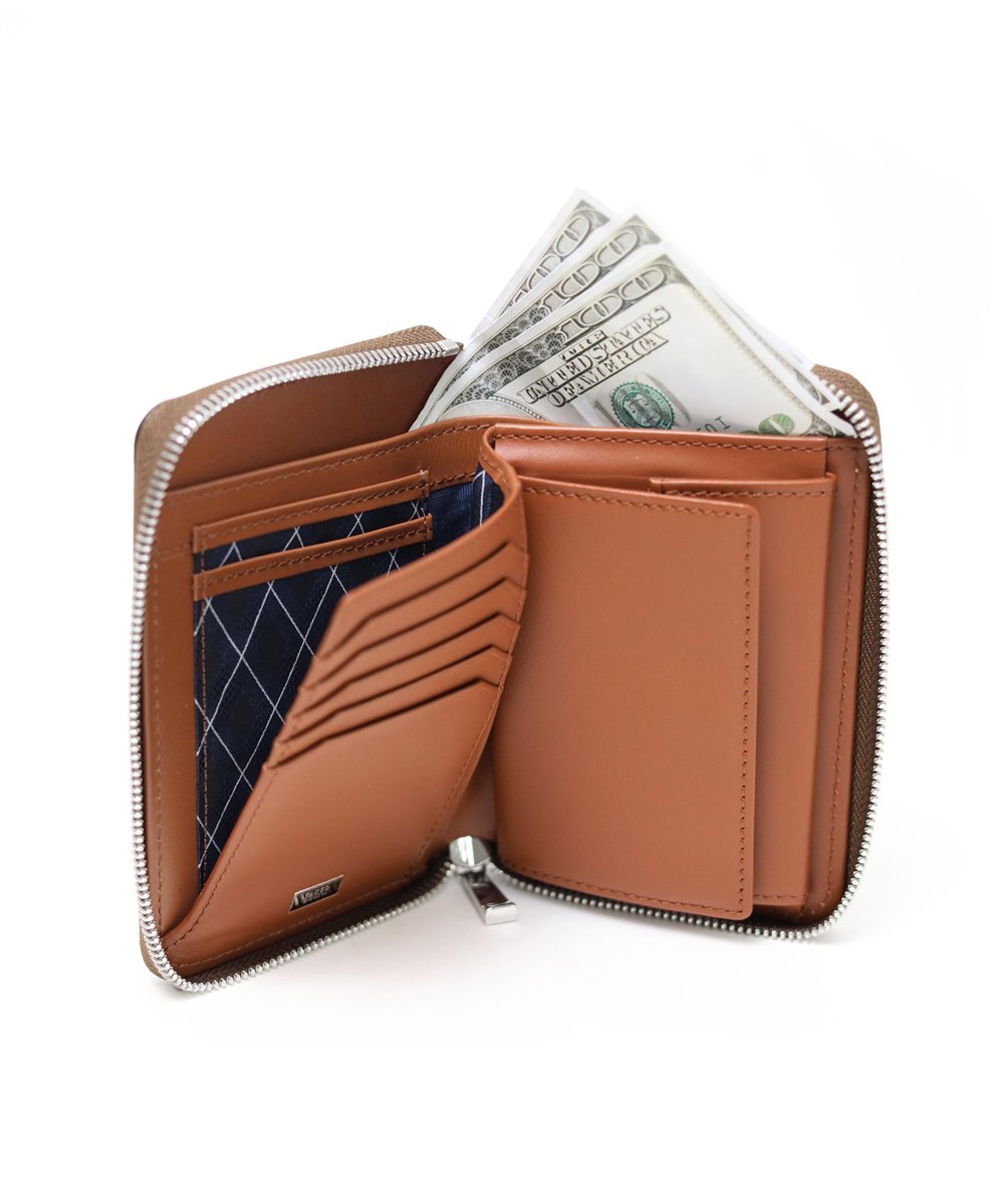 タケオキクチ パナマ セミ長財布 カード段9