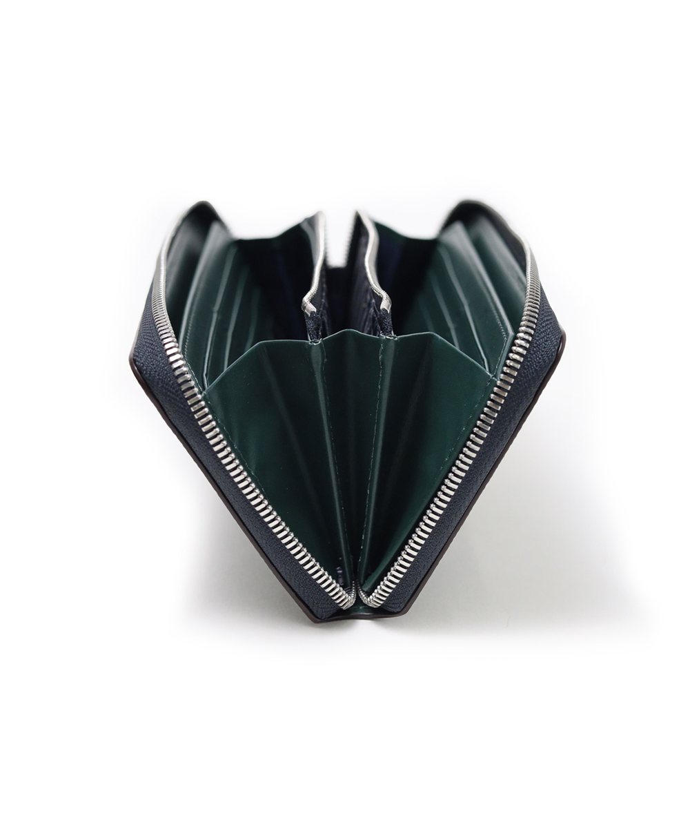 タケオキクチ パナマ ラウンドファスナー長財布 カード段13