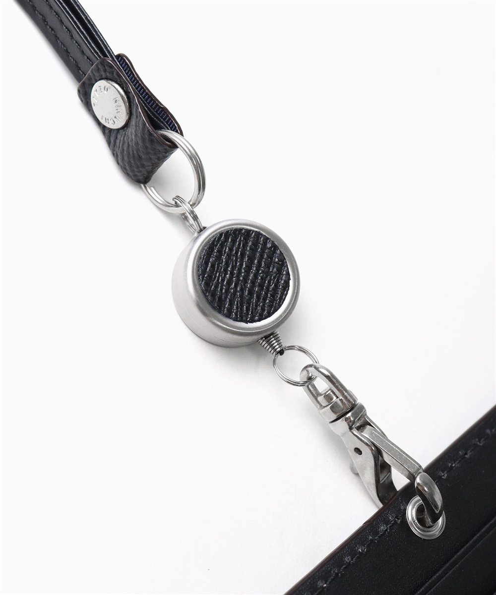 タケオキクチ パナマ IDカードホルダー リール付き