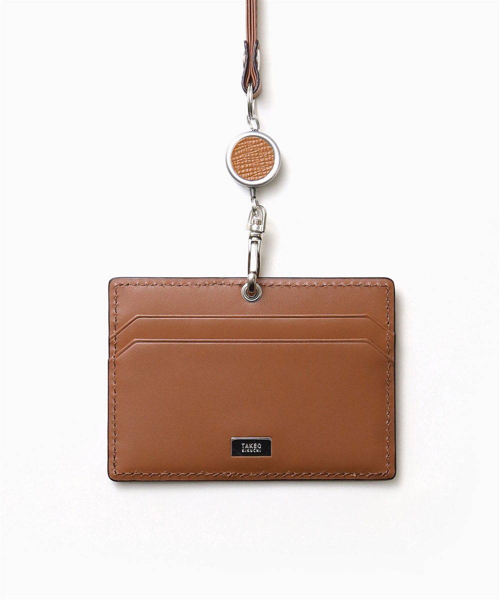 タケオキクチ パナマ IDカードホルダー リール付き