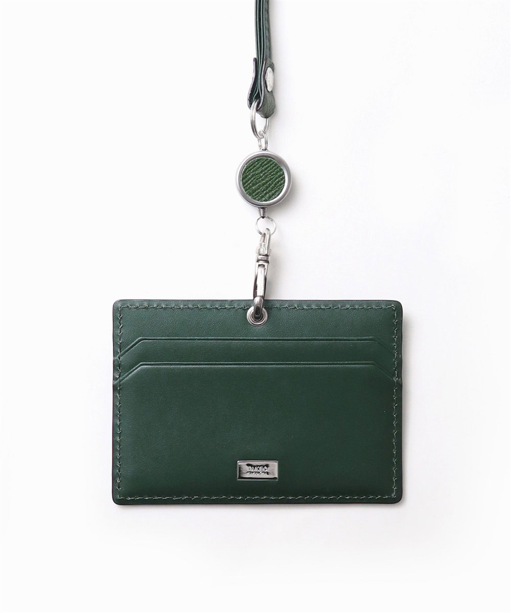 タケオキクチ パナマ IDカードホルダー リール付き