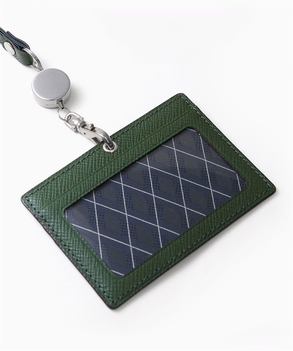 タケオキクチ パナマ IDカードホルダー リール付き