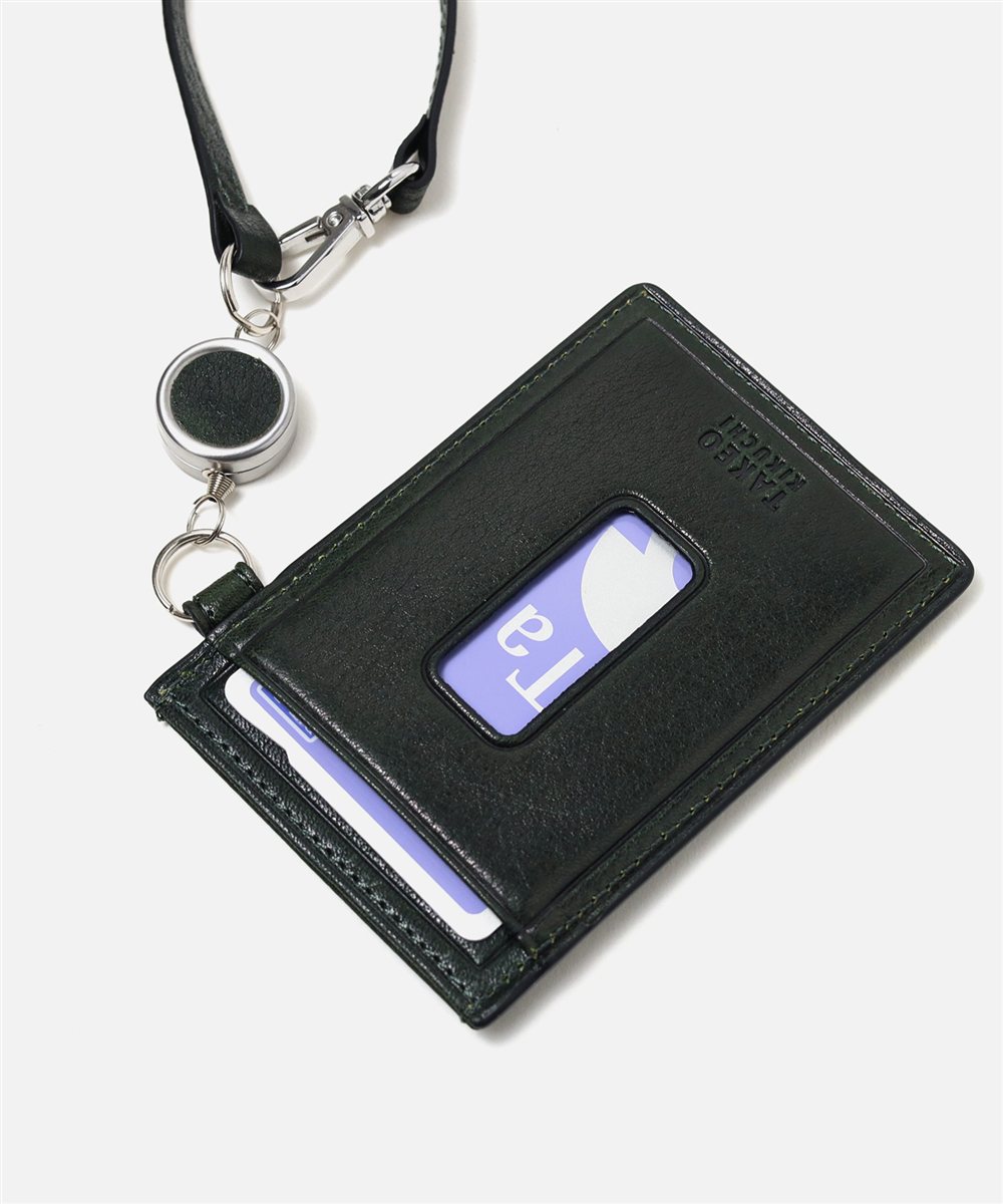 タケオキクチ コイン財布 リール付きパスケース