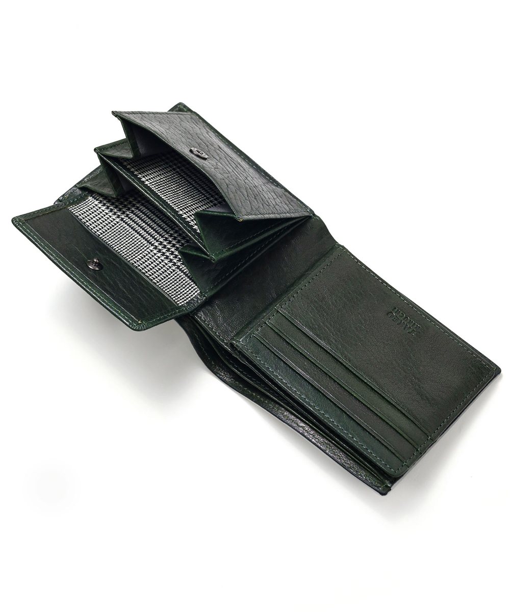 タケオキクチ コイン 二つ折り財布 中ベラ付き カード段12