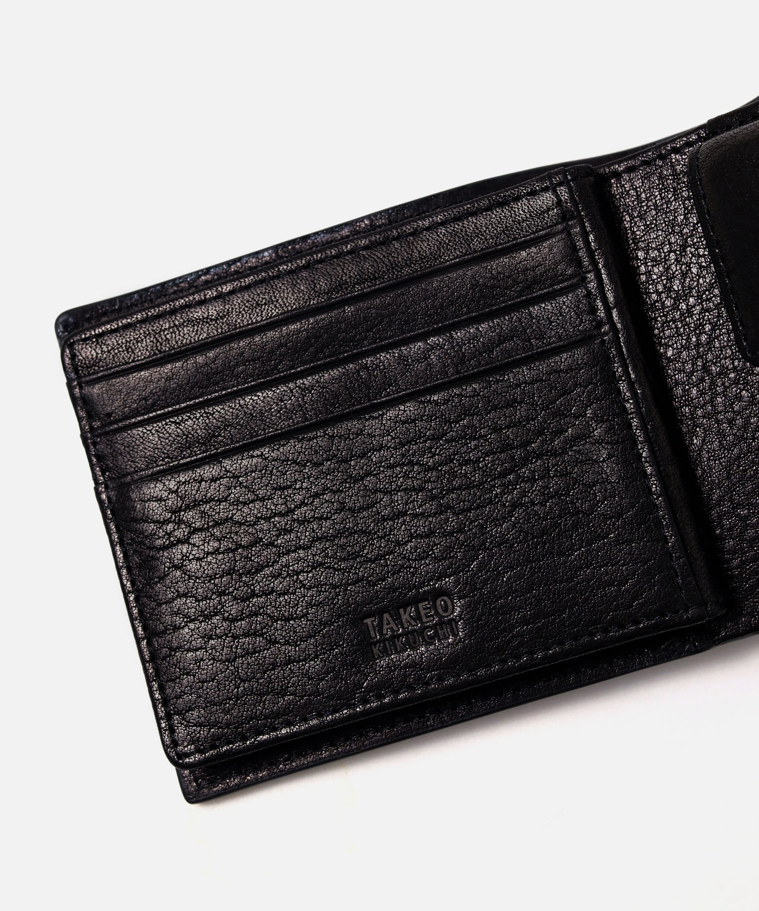 TAKEO KIKUCHI / タケオキクチ コイン 二つ折り財布 中ベラ付き カード