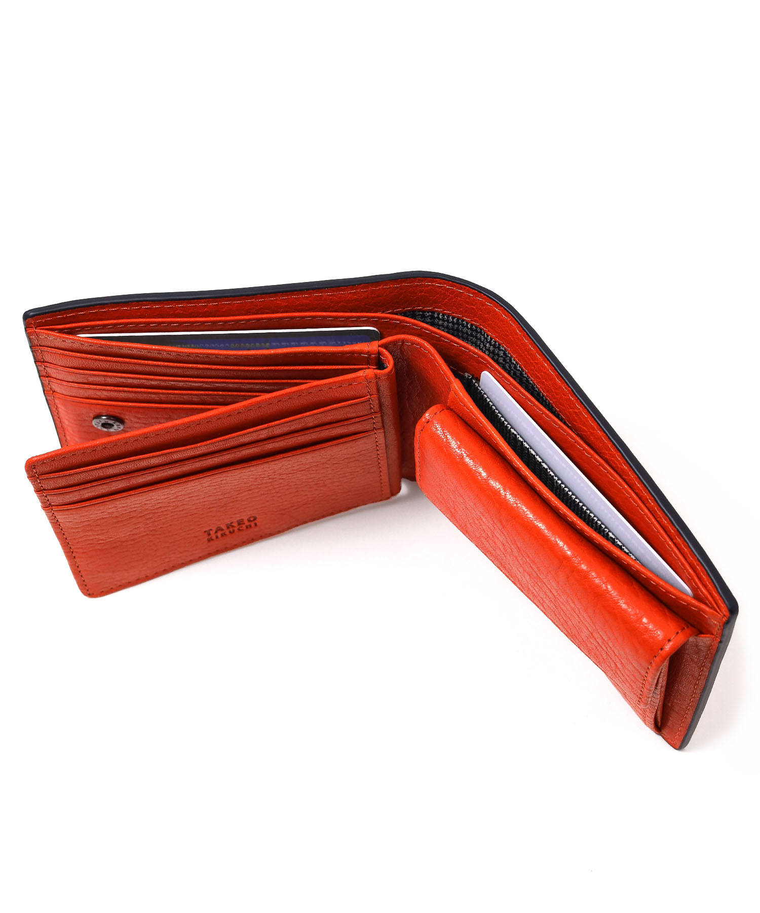 TAKEO KIKUCHI / タケオキクチ コイン 二つ折り財布 中ベラ付き カード段12 / 二つ折り財布 / メンズバッグ・財布の公式通販  IKETEI ONLINE