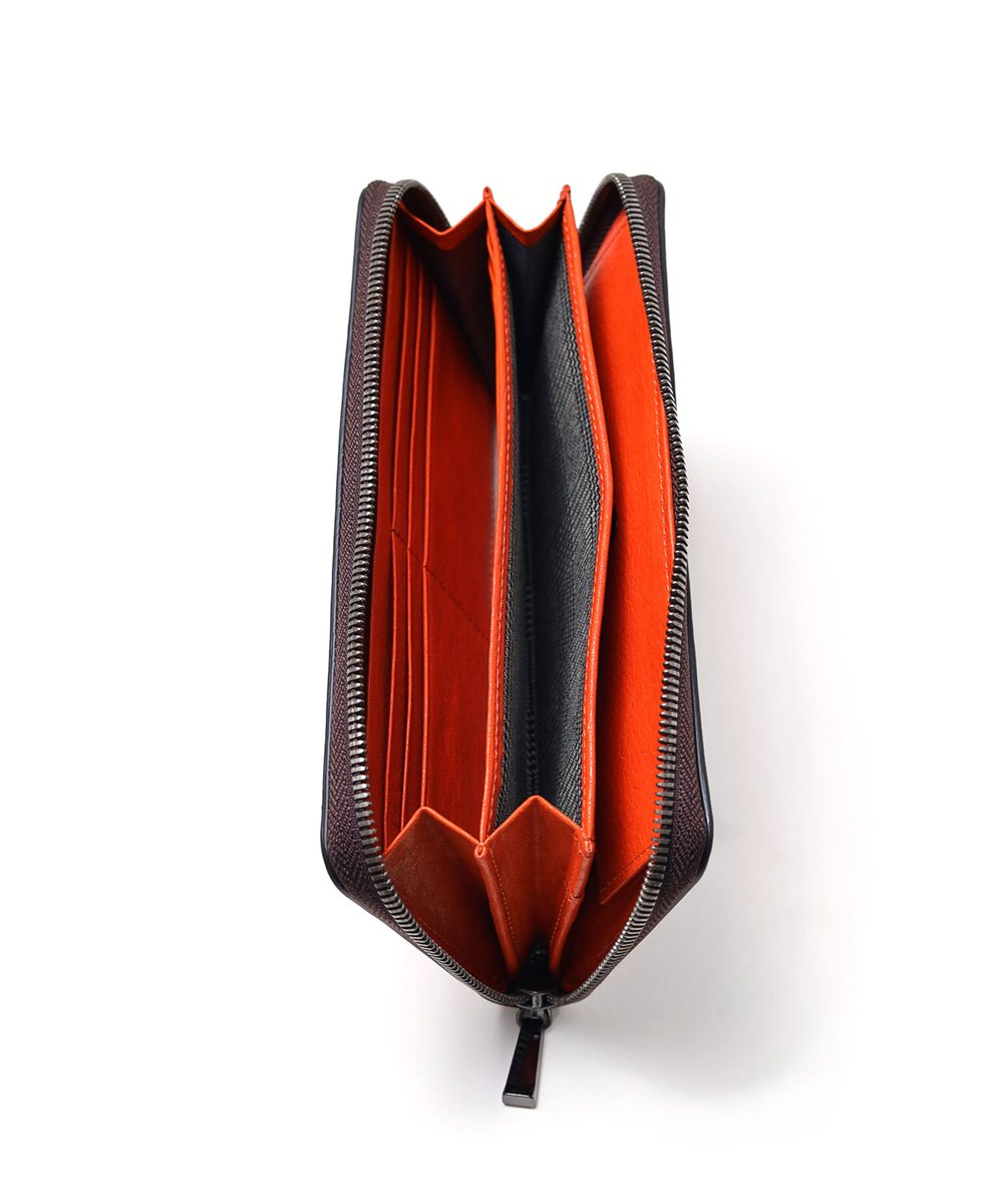 タケオキクチ コイン ラウンドファスナー長財布 カード段12