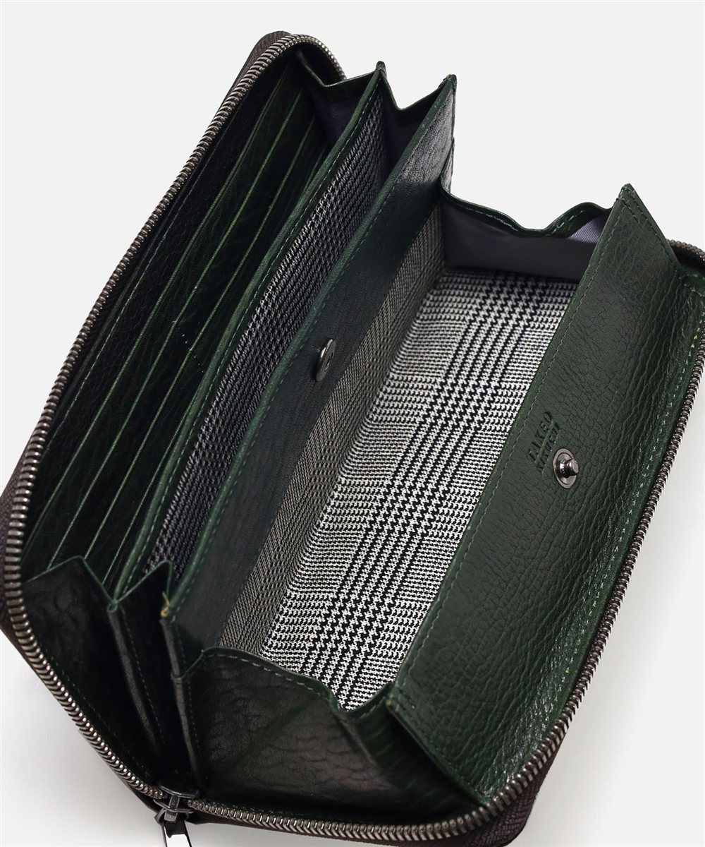 タケオキクチ コイン ラウンドファスナー長財布 カード段12