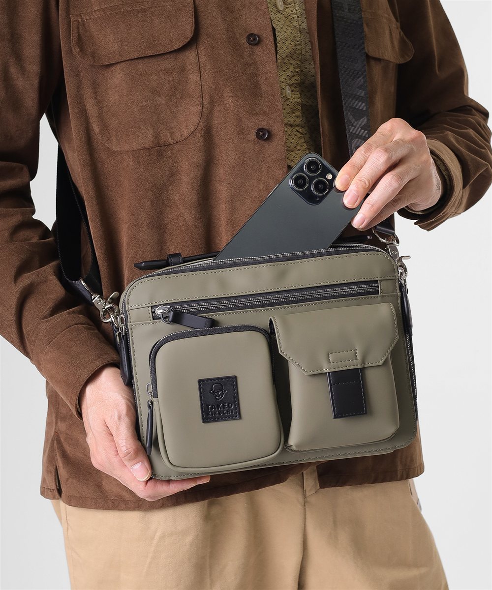 タケオキクチ ベルクロII ショルダーバッグ ヨコ型