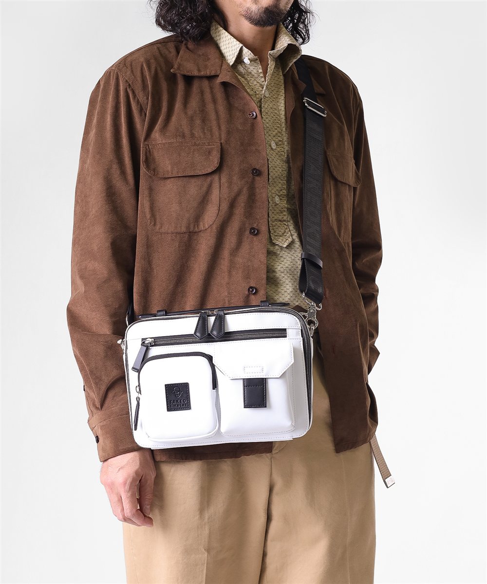 タケオキクチ ベルクロII ショルダーバッグ ヨコ型