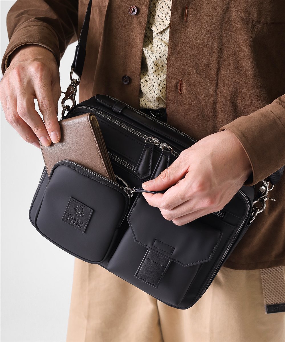 タケオキクチ ベルクロII ショルダーバッグ ヨコ型