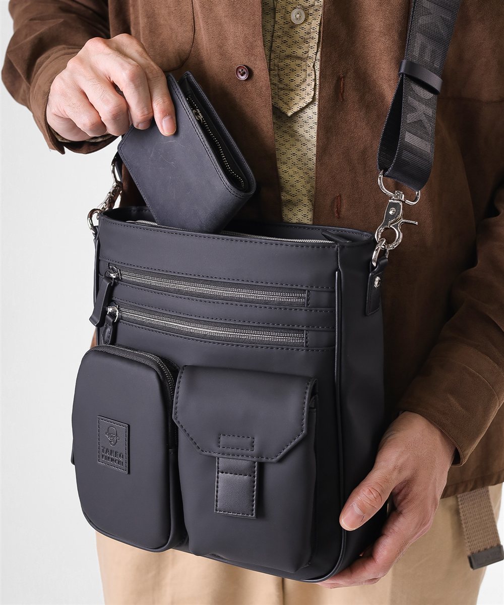 タケオキクチ ベルクロII ショルダーバッグ タテ型