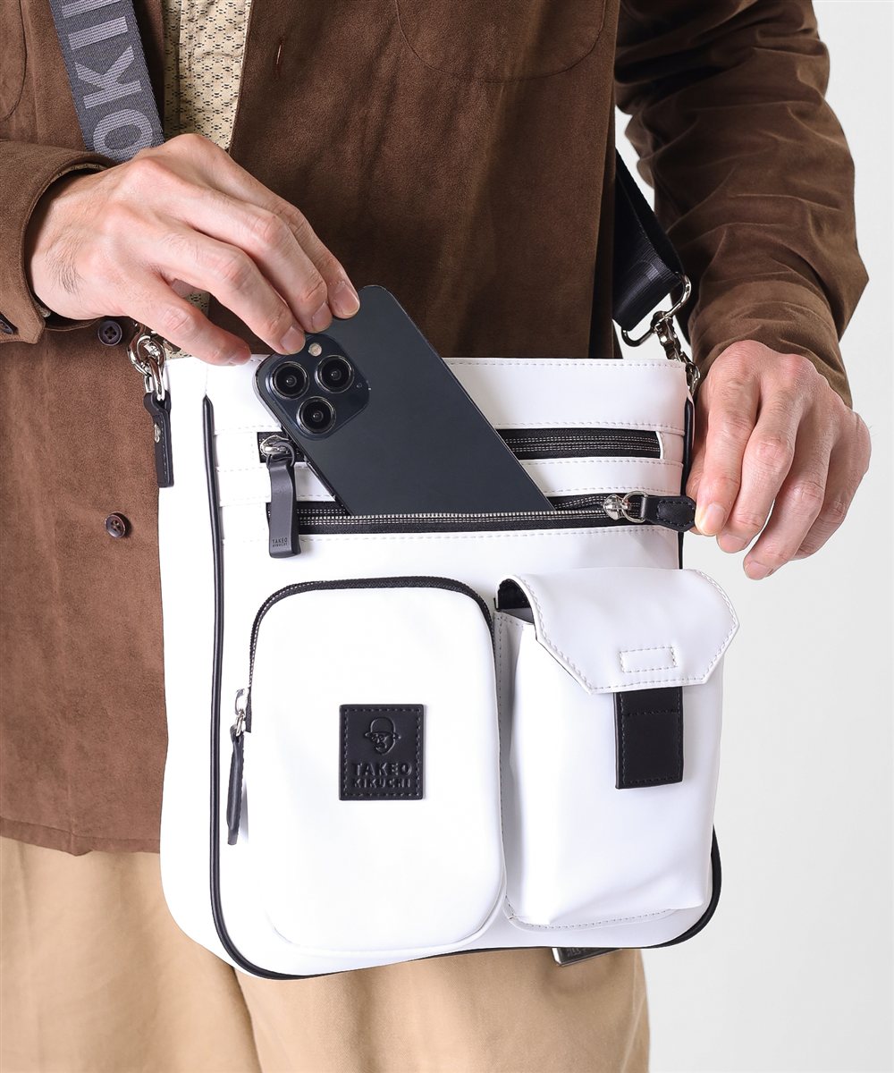 タケオキクチ ベルクロII ショルダーバッグ タテ型