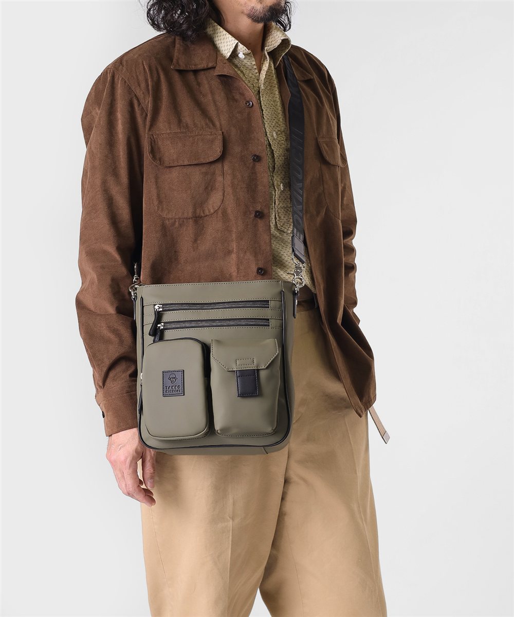 タケオキクチ ベルクロII ショルダーバッグ タテ型