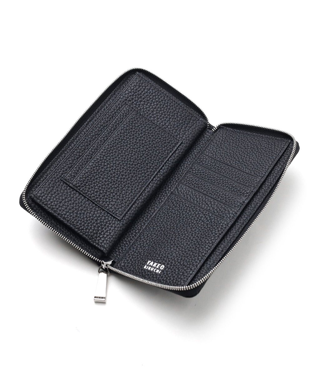 タケオキクチ ビル ラウンドファスナー長財布 カード段10